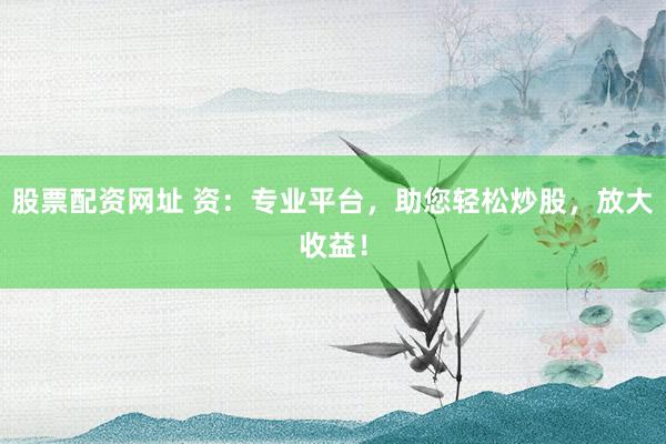 股票配资网址 资：专业平台，助您轻松炒股，放大收益！